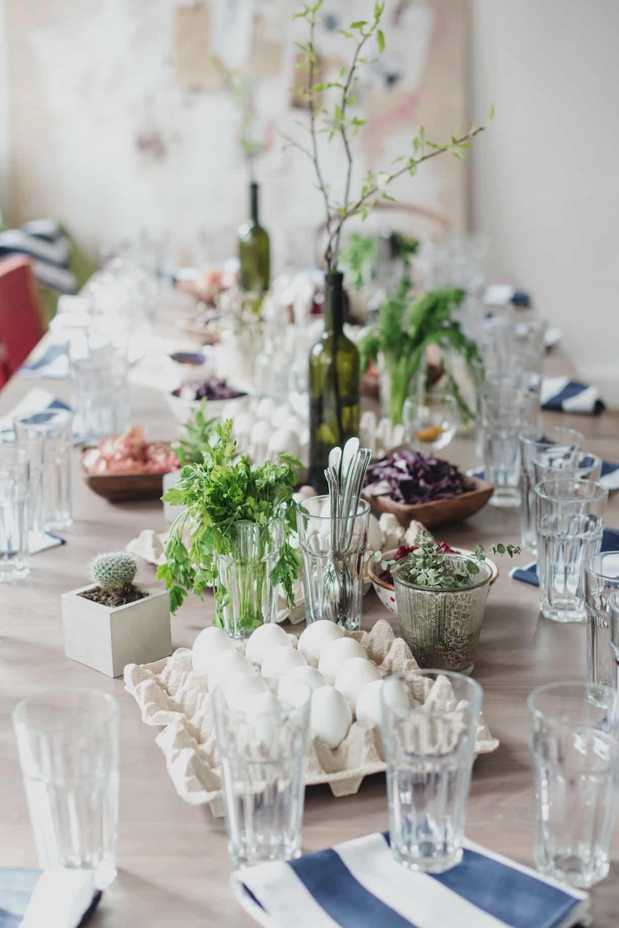 Easter Wedding Table Decor