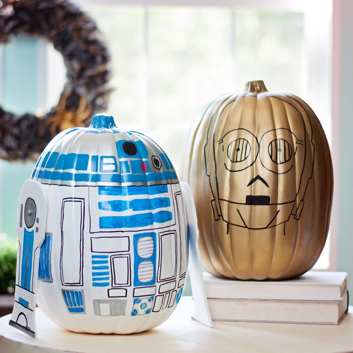 Star Wars Pumpkins Painted No Carve