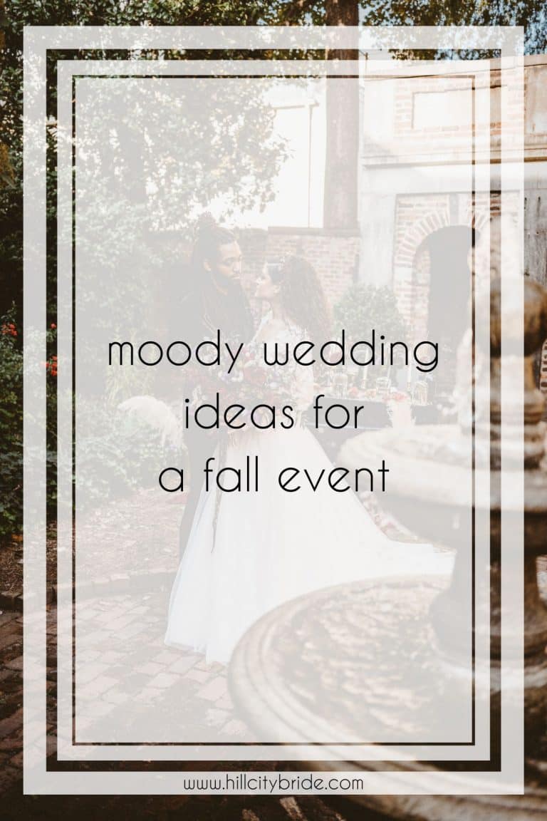 Fall Moody Wedding Ideas