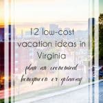 Low Cost Vacation Ideas in Virginia for Honeymooners