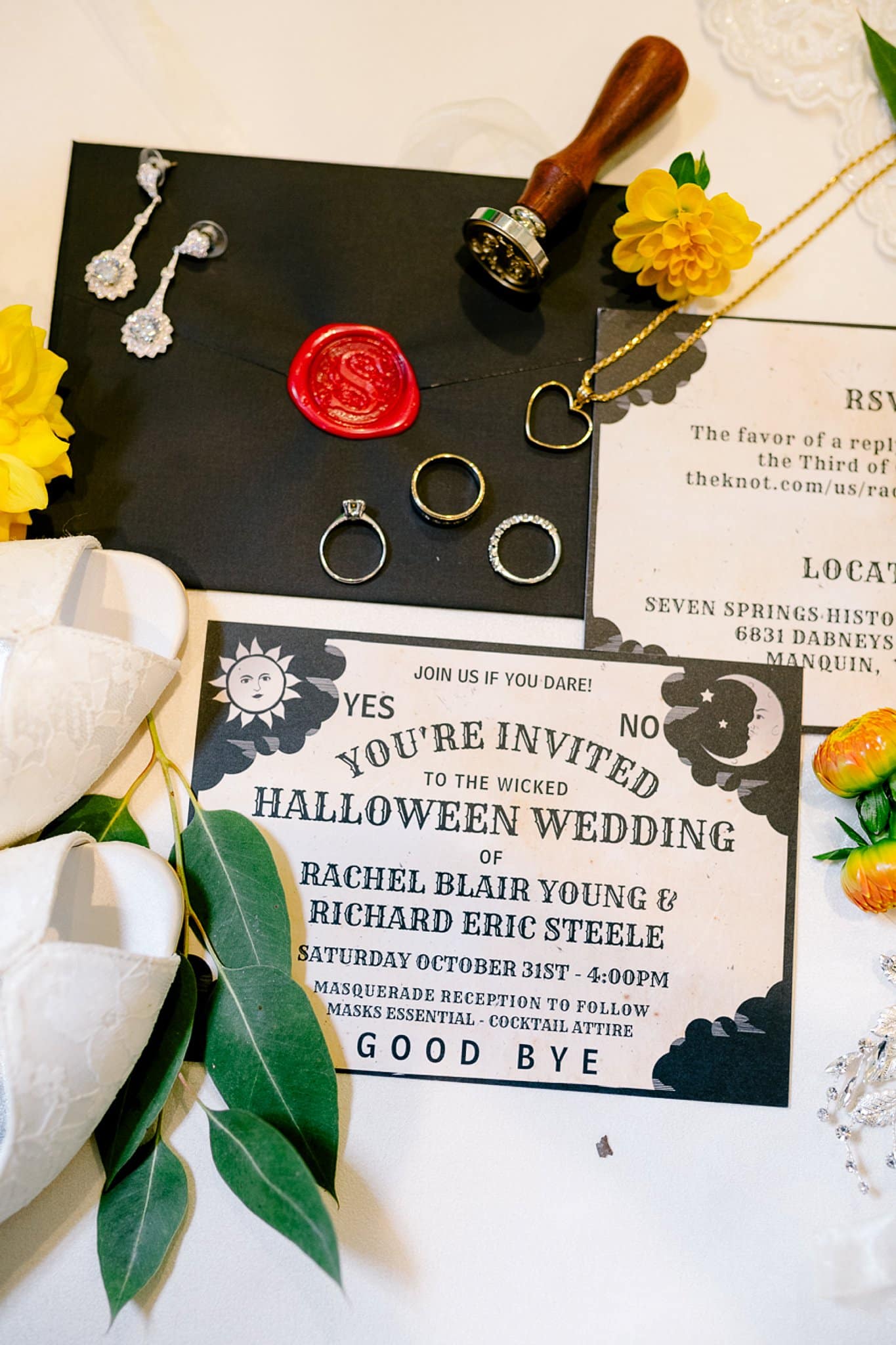 Halloween Wedding Invitations