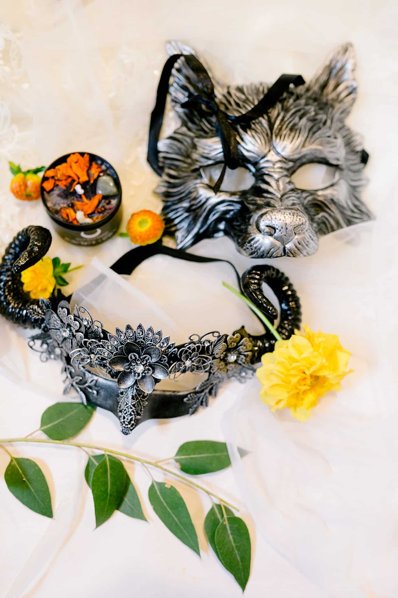 Halloween Masquerade Wedding Masks