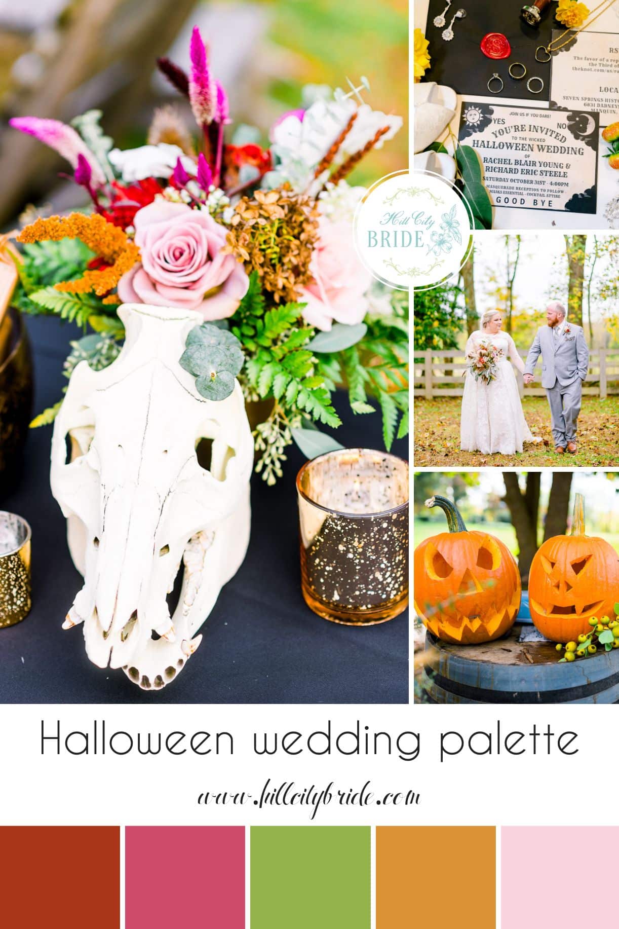 Halloween Wedding Color Palette