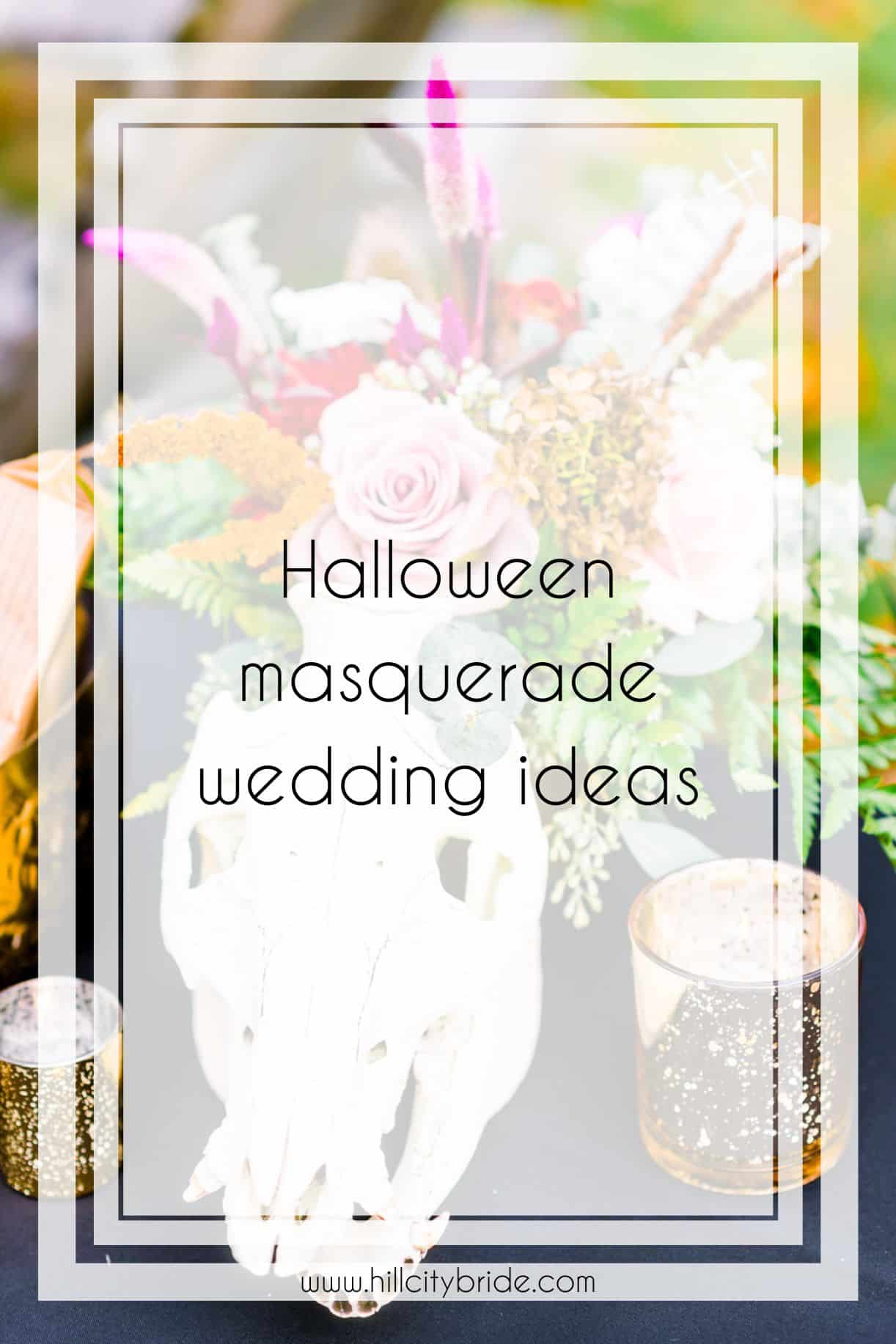 This Halloween Masquerade Wedding Gives All the Spooky Vibes
