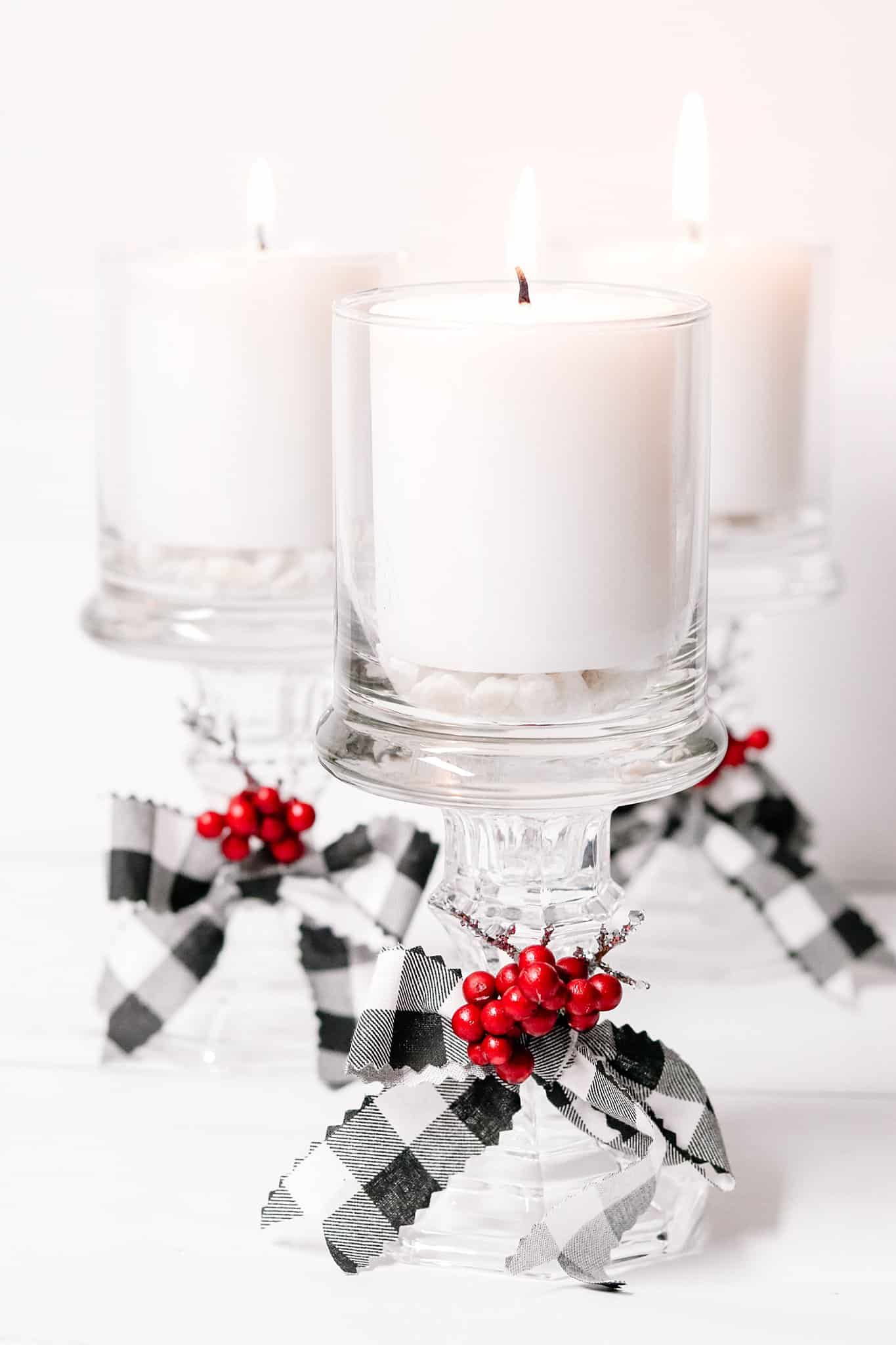 Winter Candle Holders for Weddings