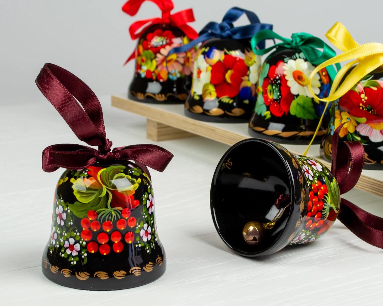 Ukranian Christmas Ornament Bell