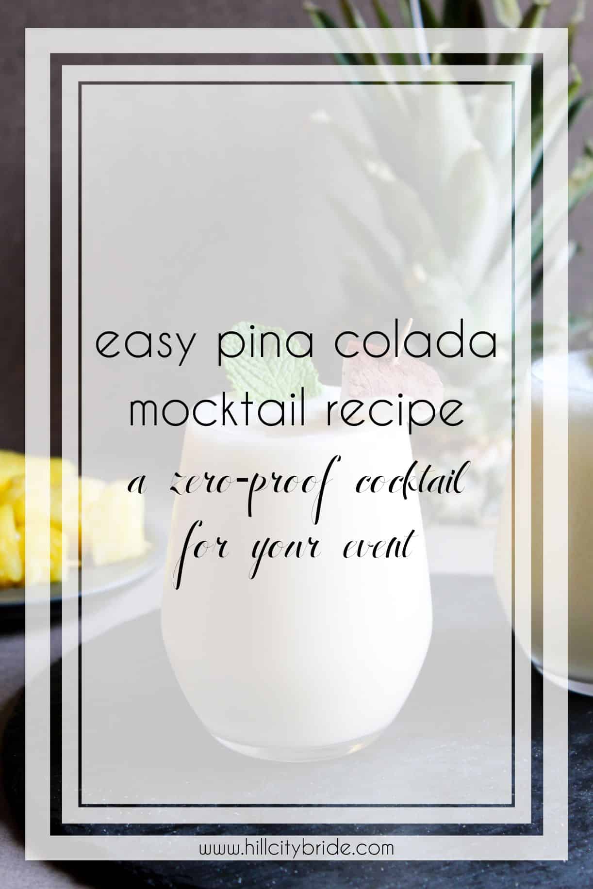 How to Make an Easy Pina Colada Mocktail for Dry January