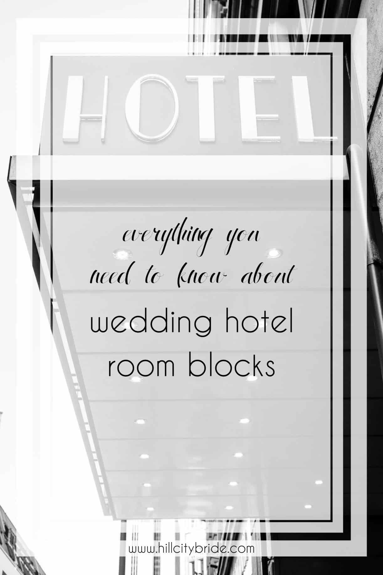 Things You Must Know About Wedding Hotel Room Blocks