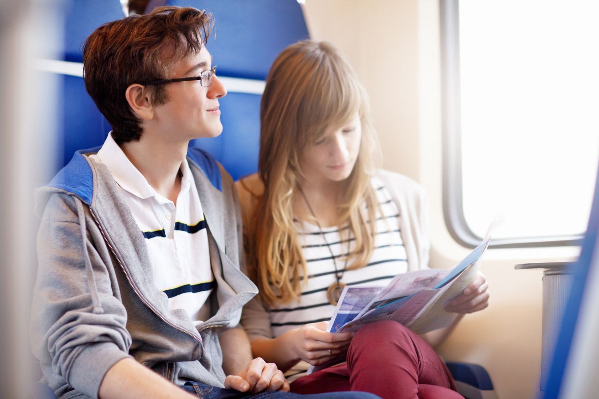 Couple on Eurail Honeymoon Interrail Train Travel Tips