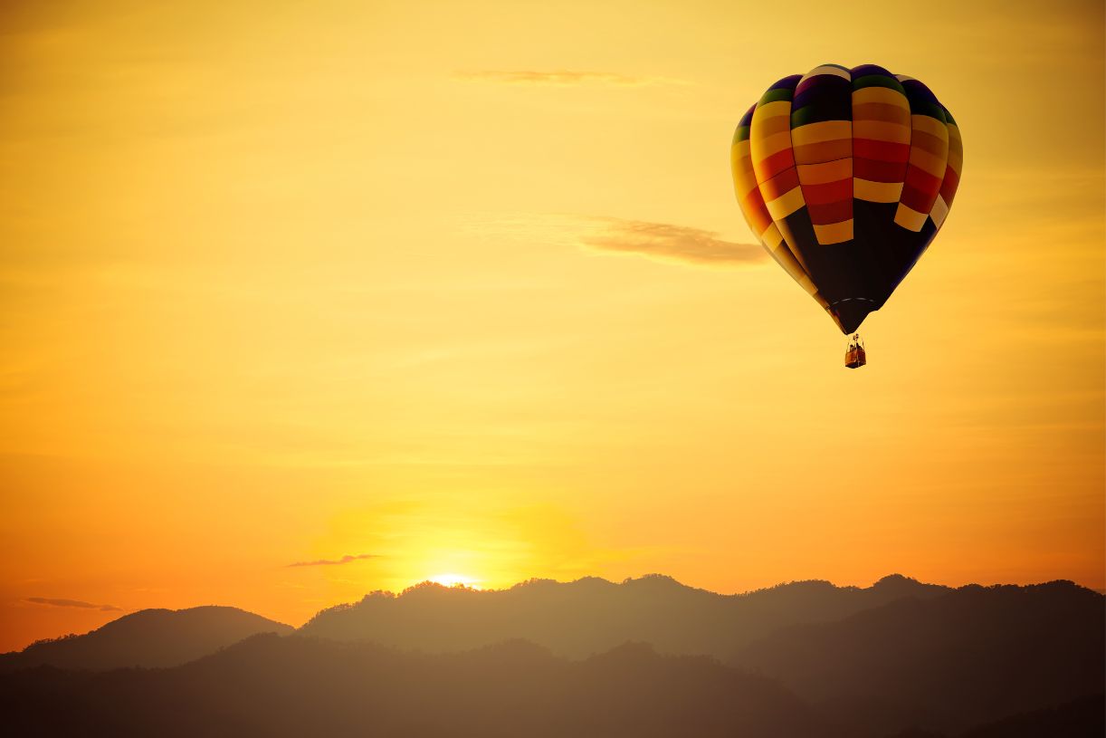 Romantic Hot Air Balloon Ride in Indonesia