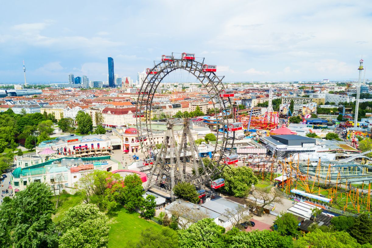 Romantic Ferris Wheel Ride Vienna Austria