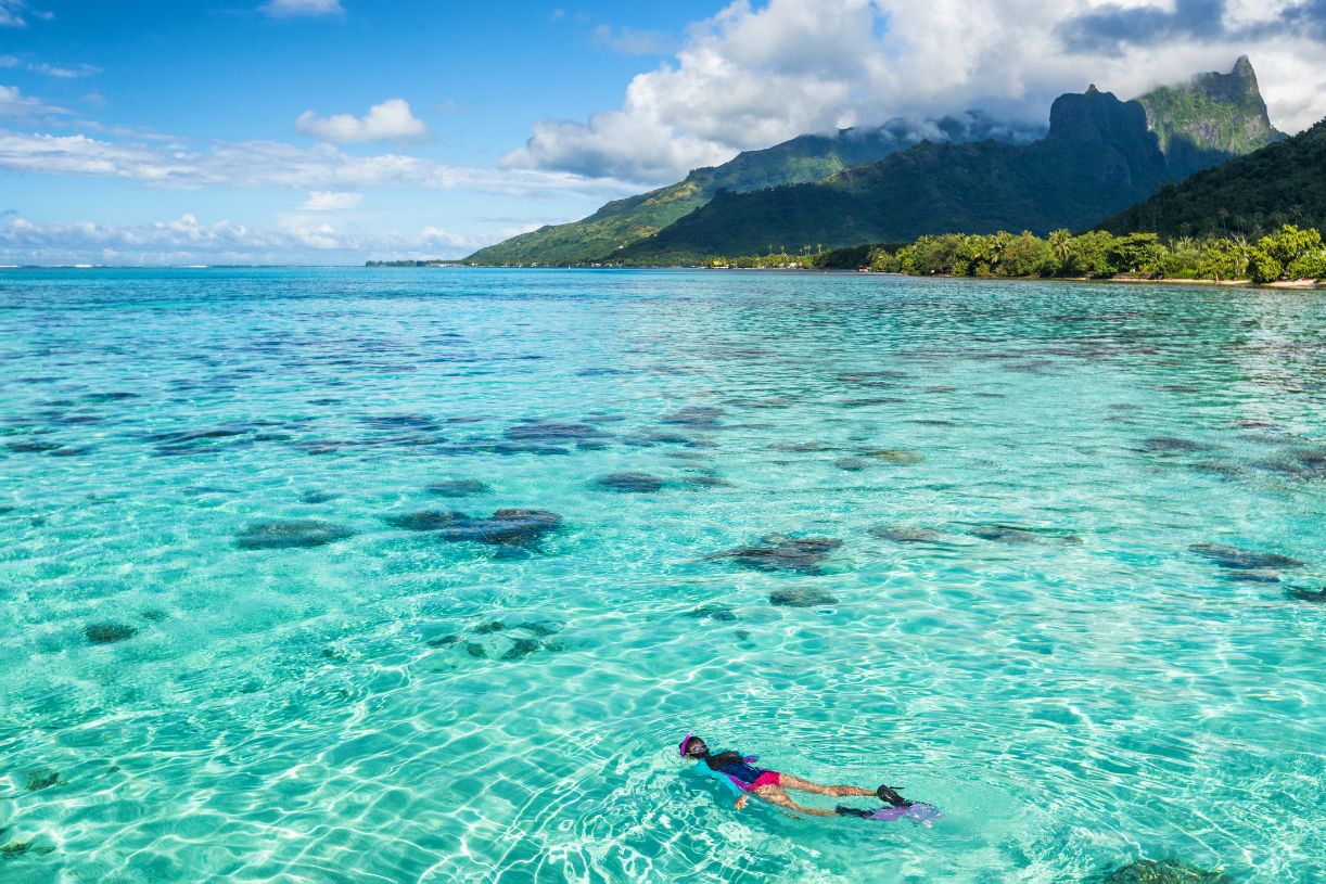 Snorkeling on Moorea French Polynesia
